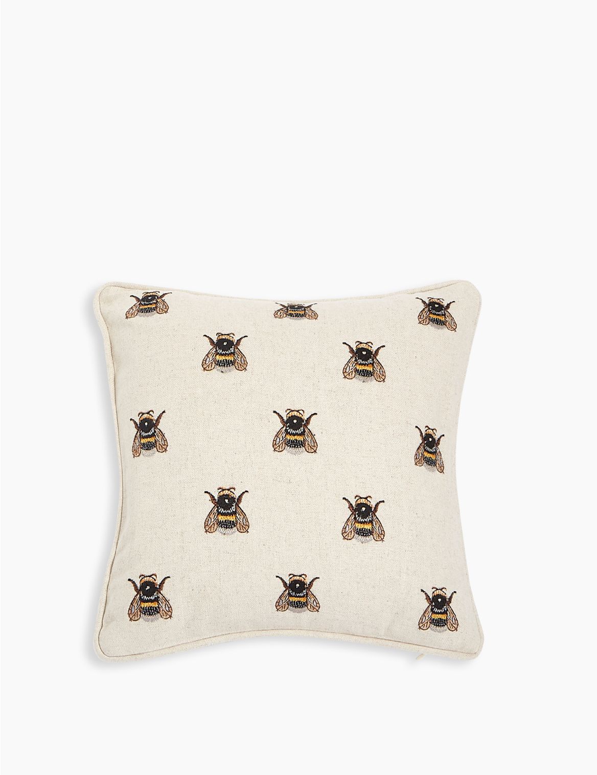 Small Bee Cushion beige