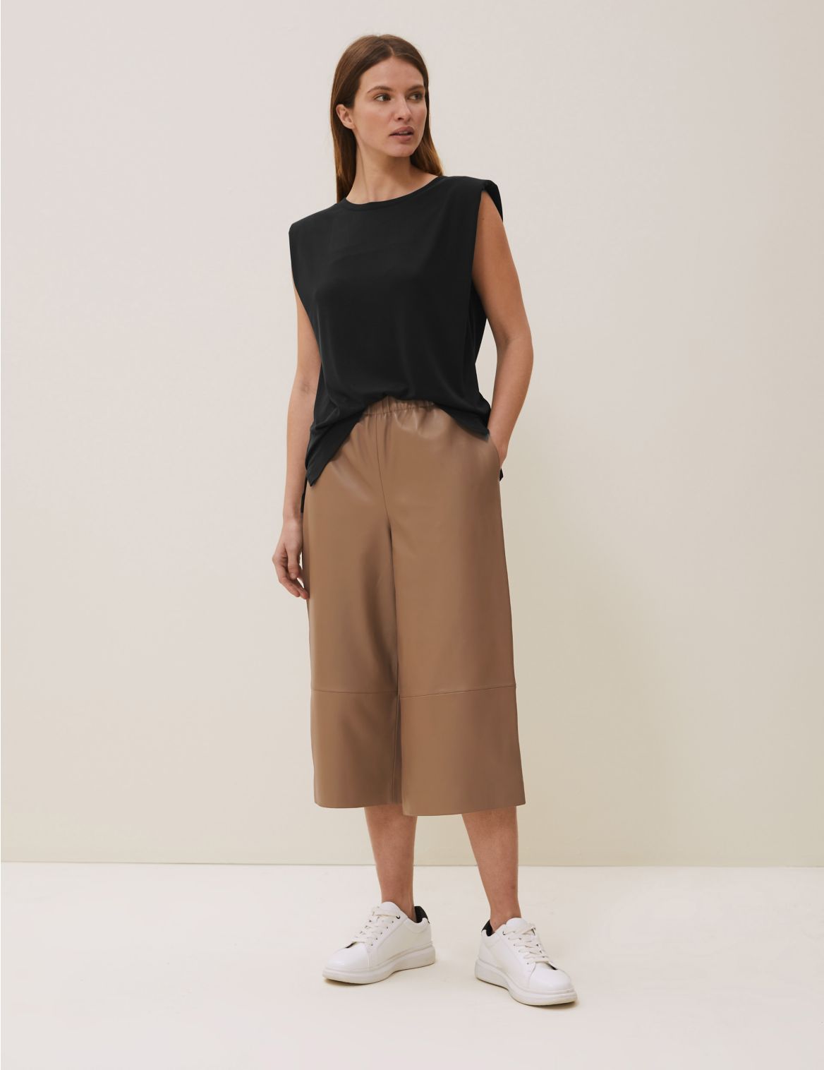 Leather Culottes brown