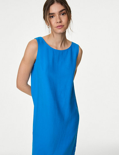 Blue Linen Dresses