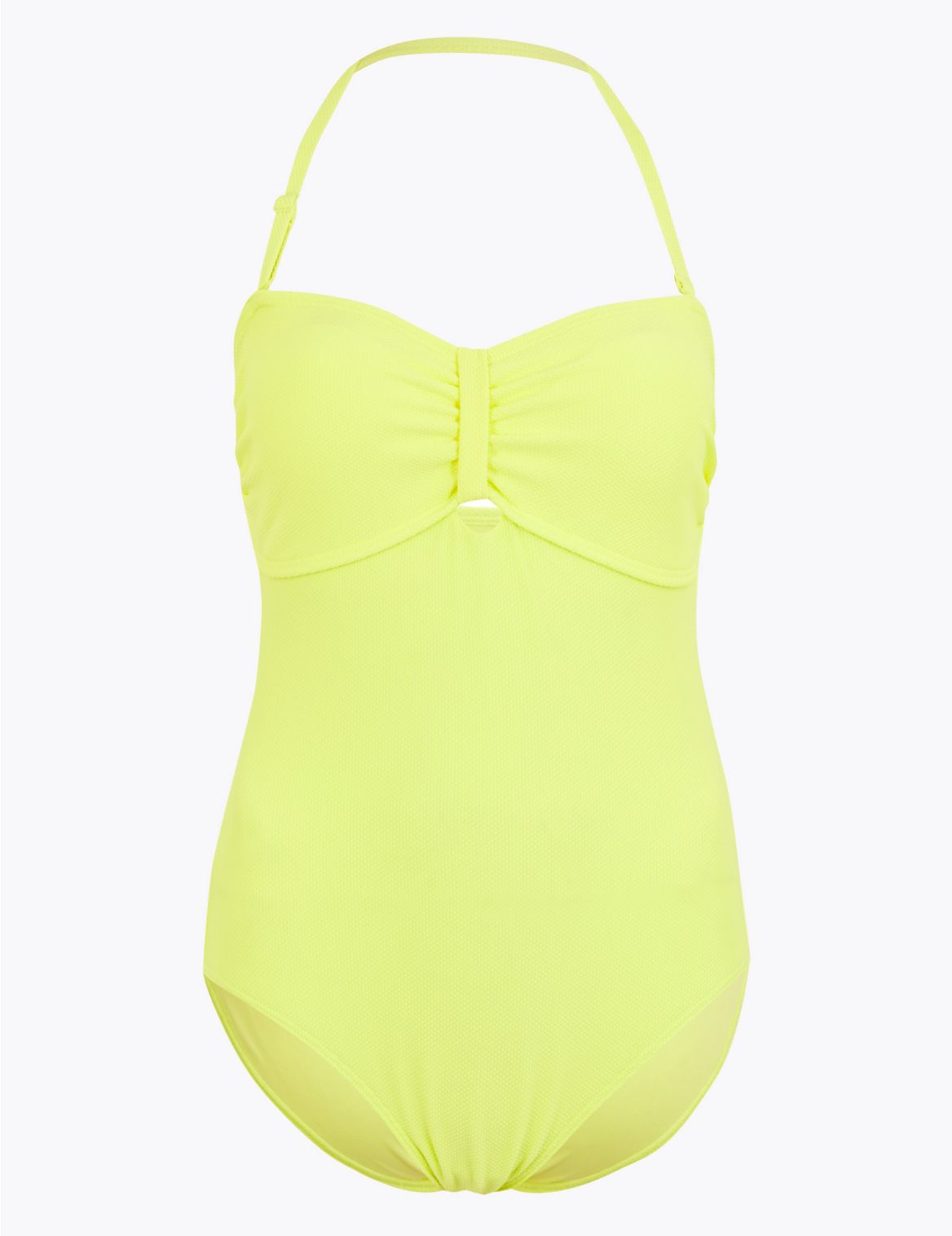 Padded Bandeau Swimsuit yellow