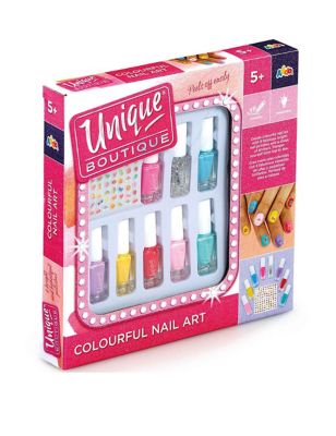 Unique Boutique Colourful Nail Art Set (5+ Yrs)