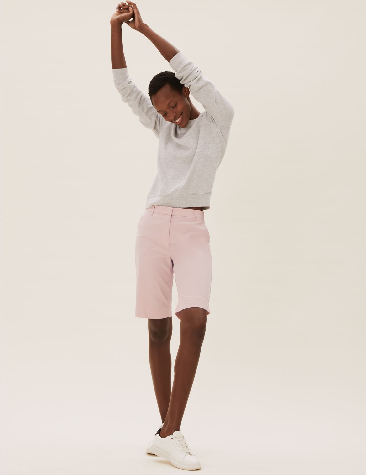 Cotton Rich Chino Shorts pink