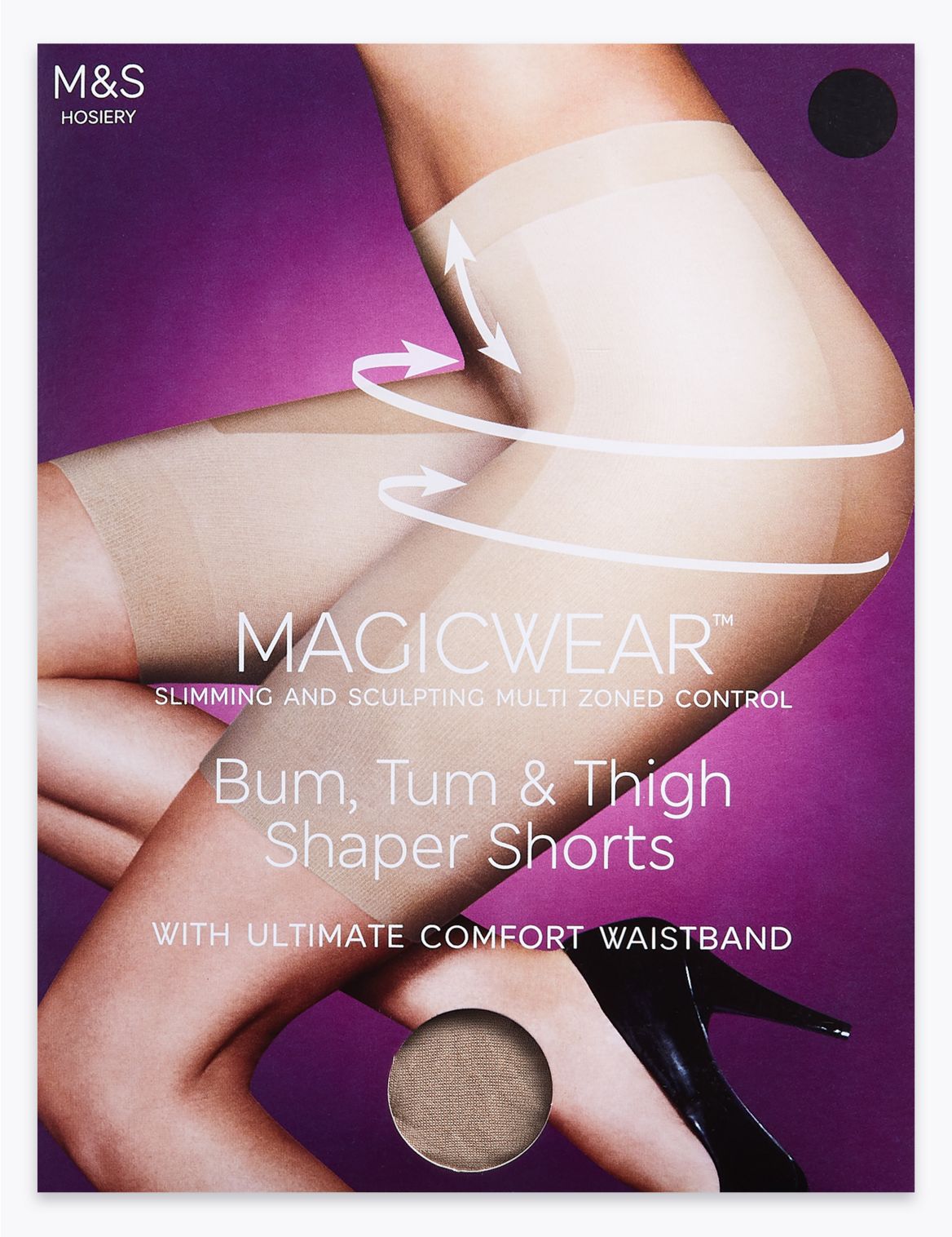 Magicwear&trade; Sheer Shaper Shorts beige