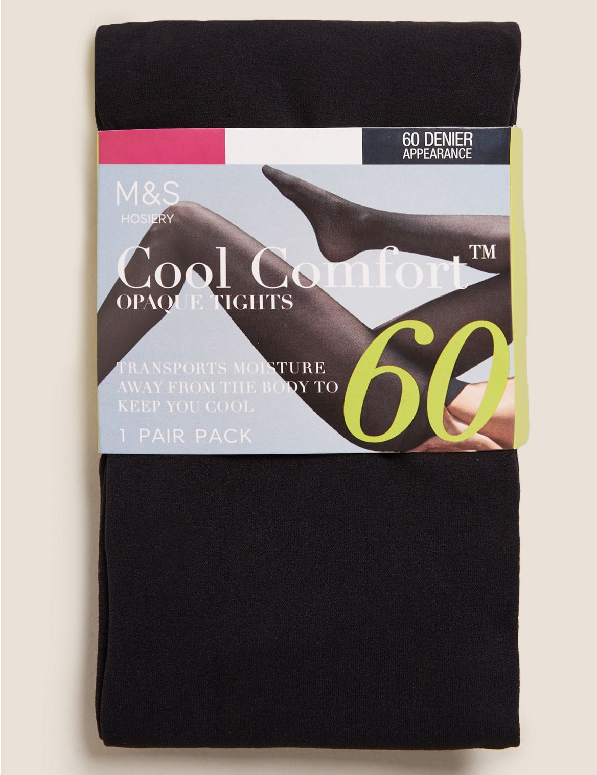 60 Denier Cool Comfort&trade; Opaque Tights black