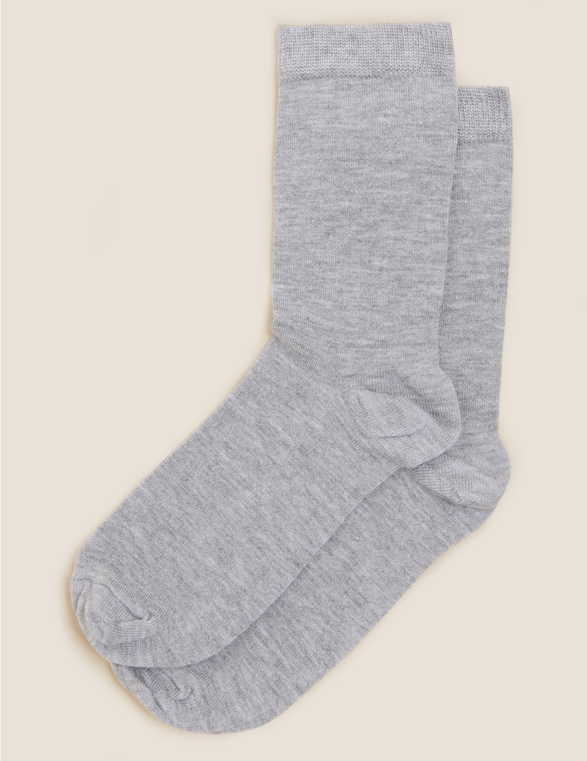 2pk Socks with Cashmere grey