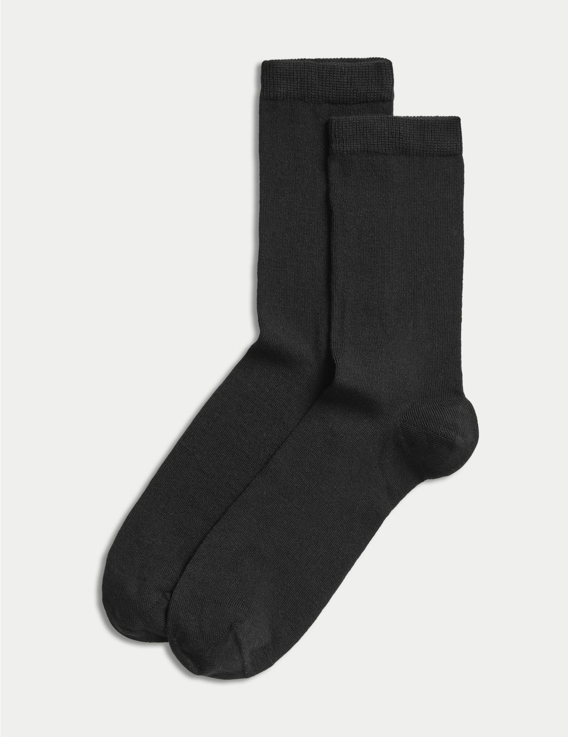 2pk Socks with Cashmere black