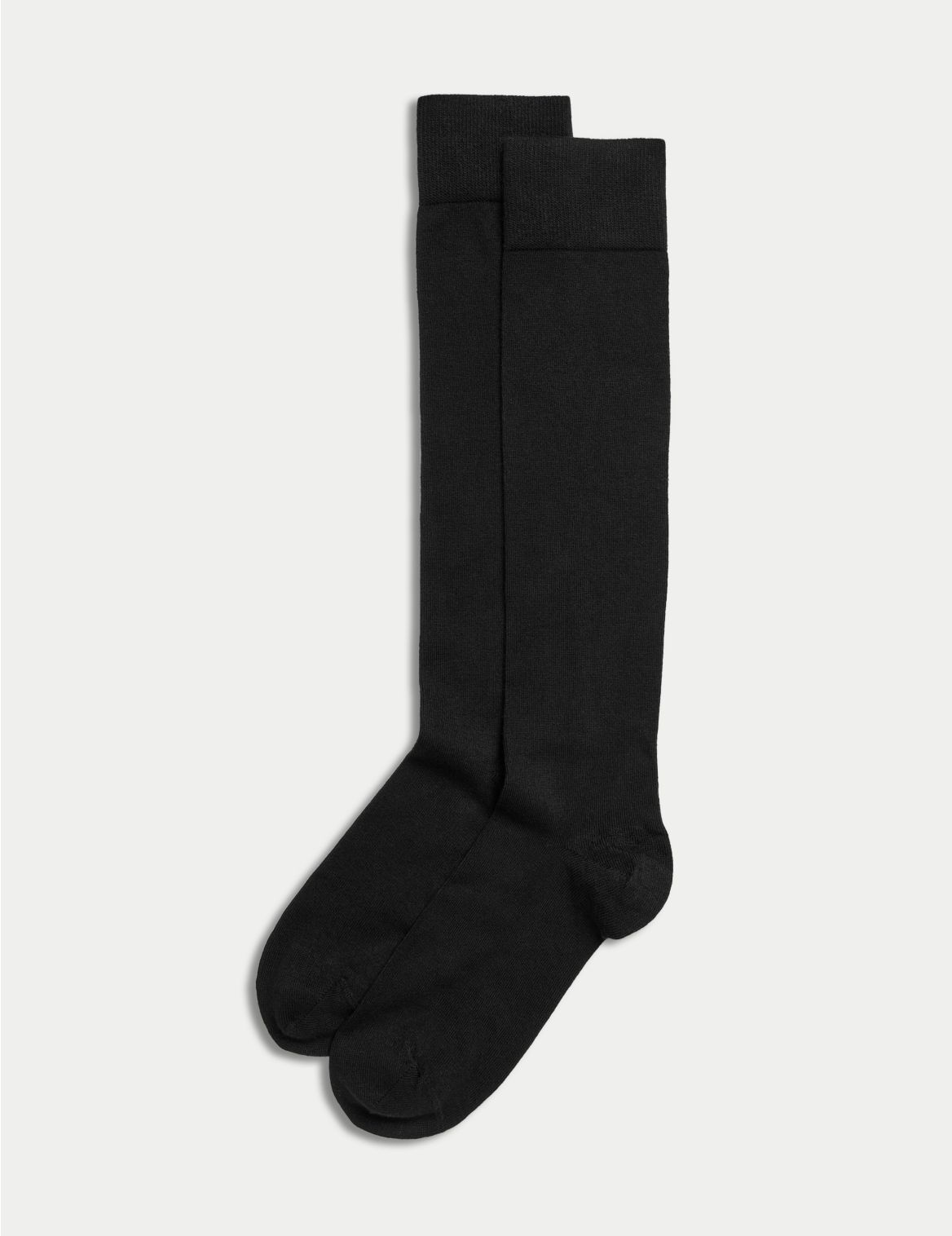 2pk Soft Knee High Socks black