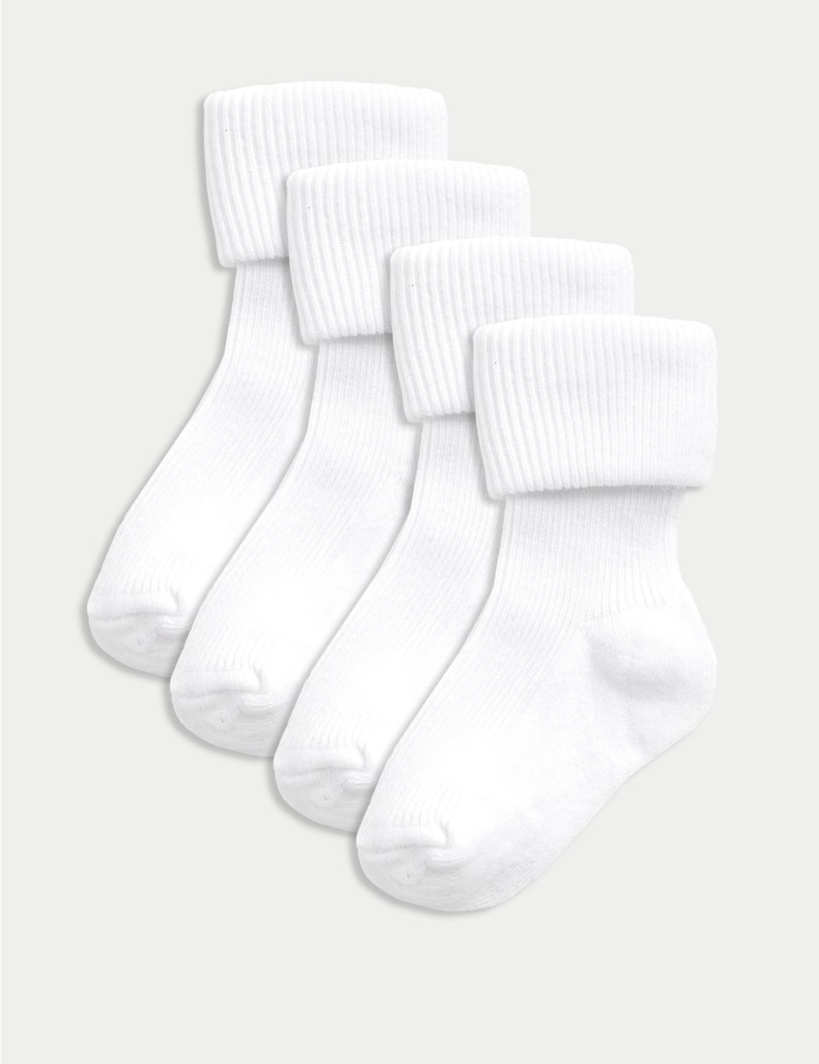 4pk of Baby Socks (0-24 Mths) white