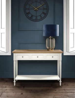 M&S Greenwich Console Table - Ivory, Ivory