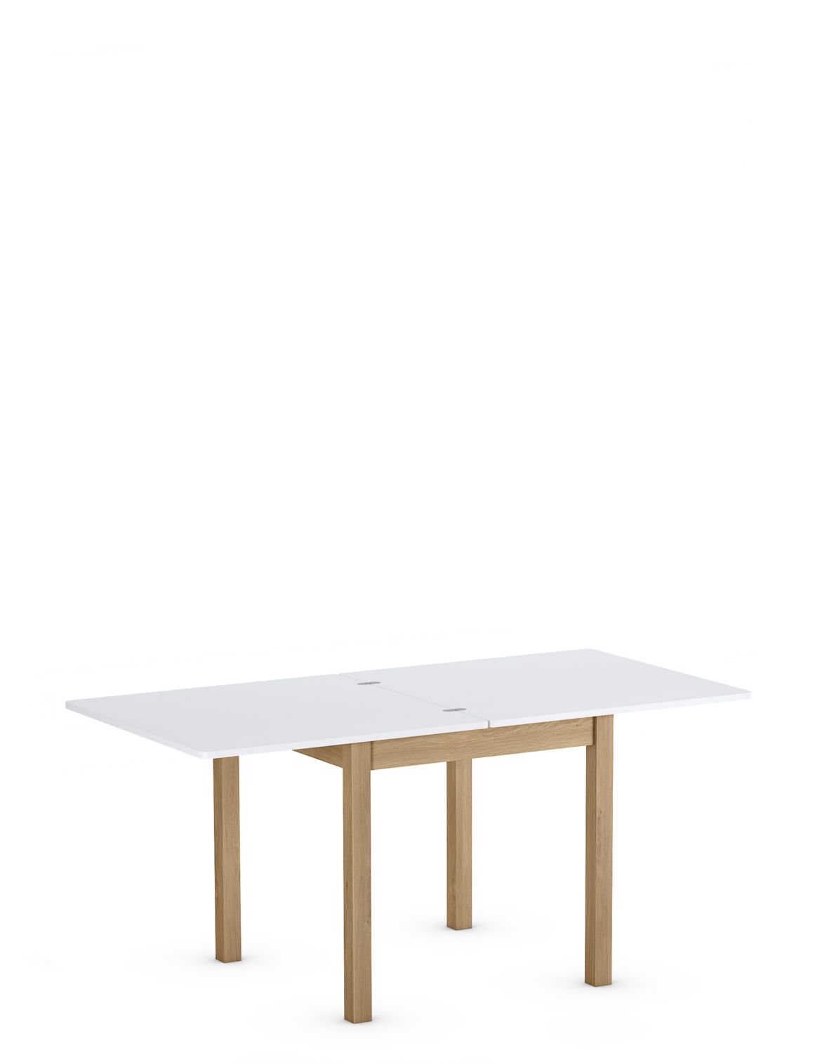 Square Extending Dining Table white