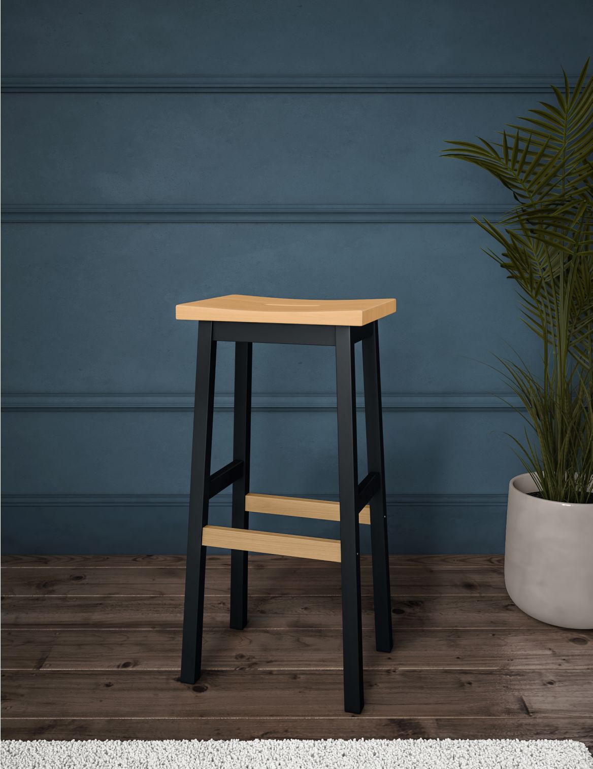 Padstow Tall Barstool blue