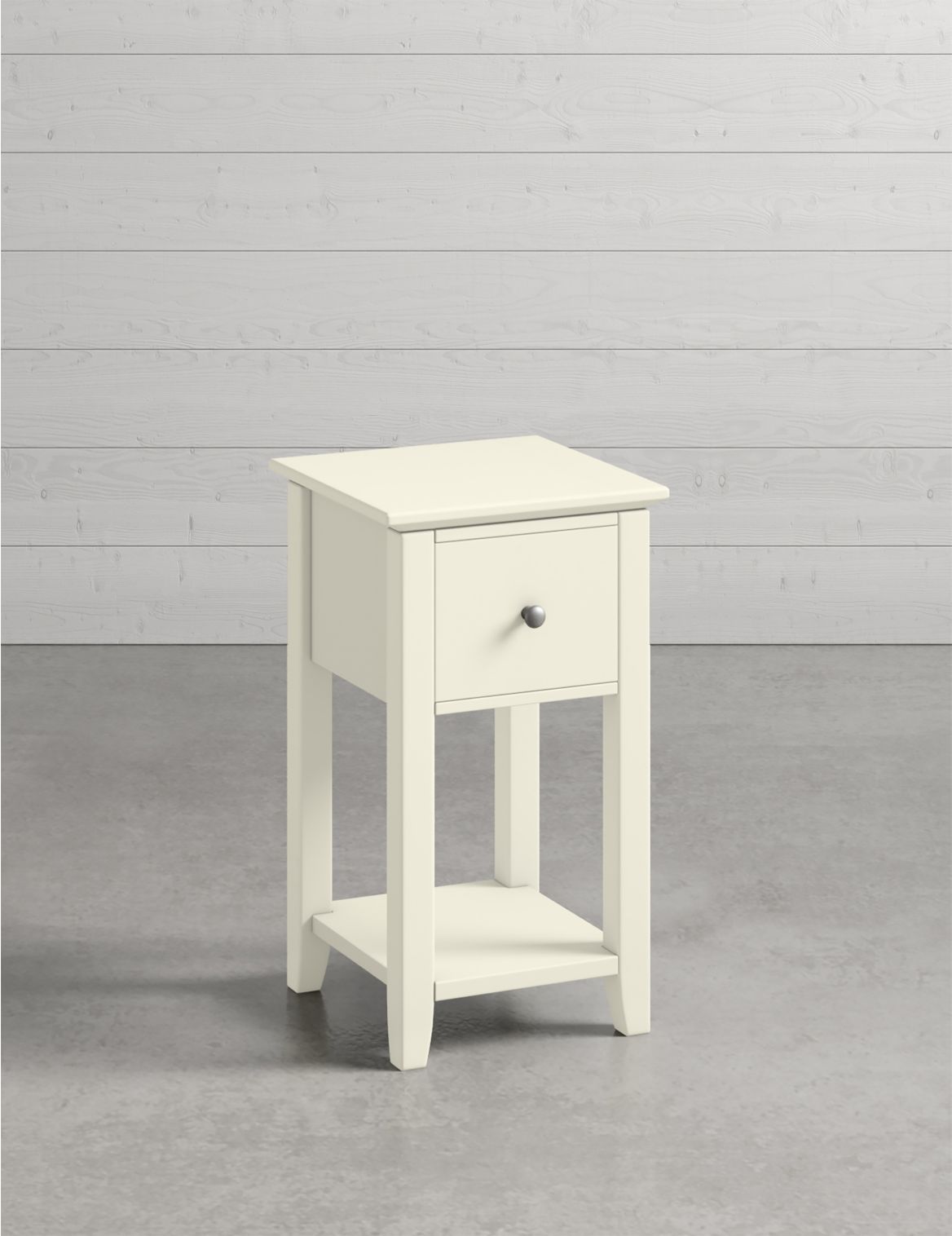 Set of 2 Hastings Ivory Small Bedside Tables white