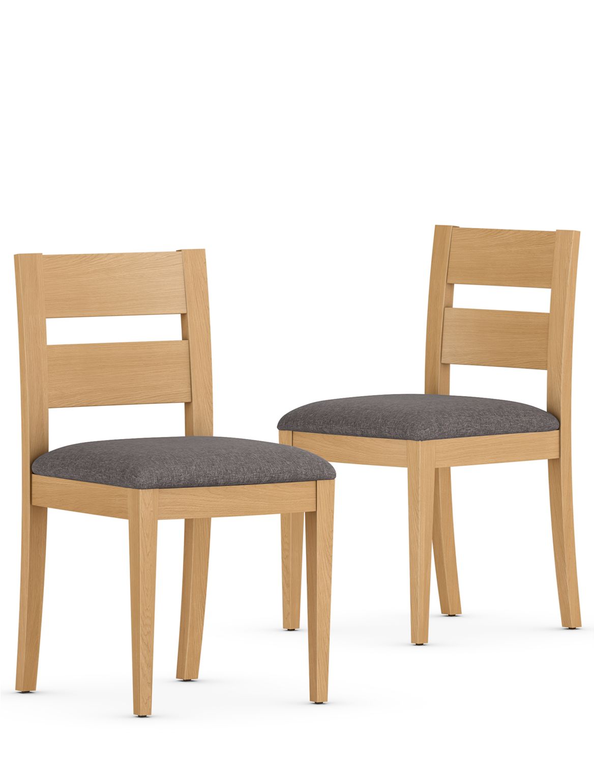 Set of 2 Stockholm Dining Chairs brown