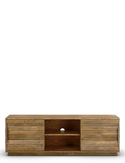 Marks And Spencer Groove Tv Unit - 1Size - Wood, Wood