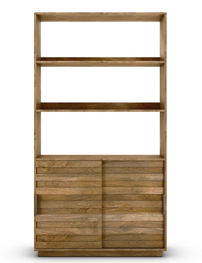 Marks And Spencer Groove Display Cabinet - 1Size - Wood, Wood