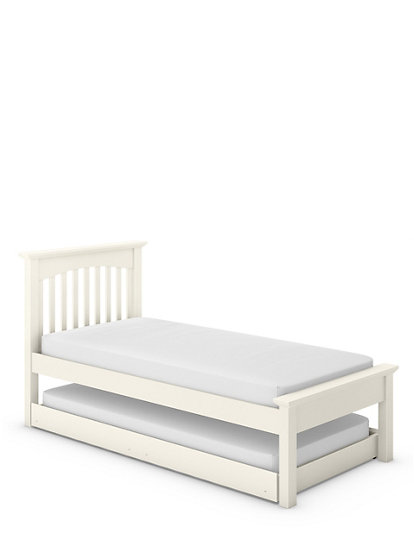 Marks And Spencer Hastings Bed With Trundle - 1Size - Soft White, Soft White