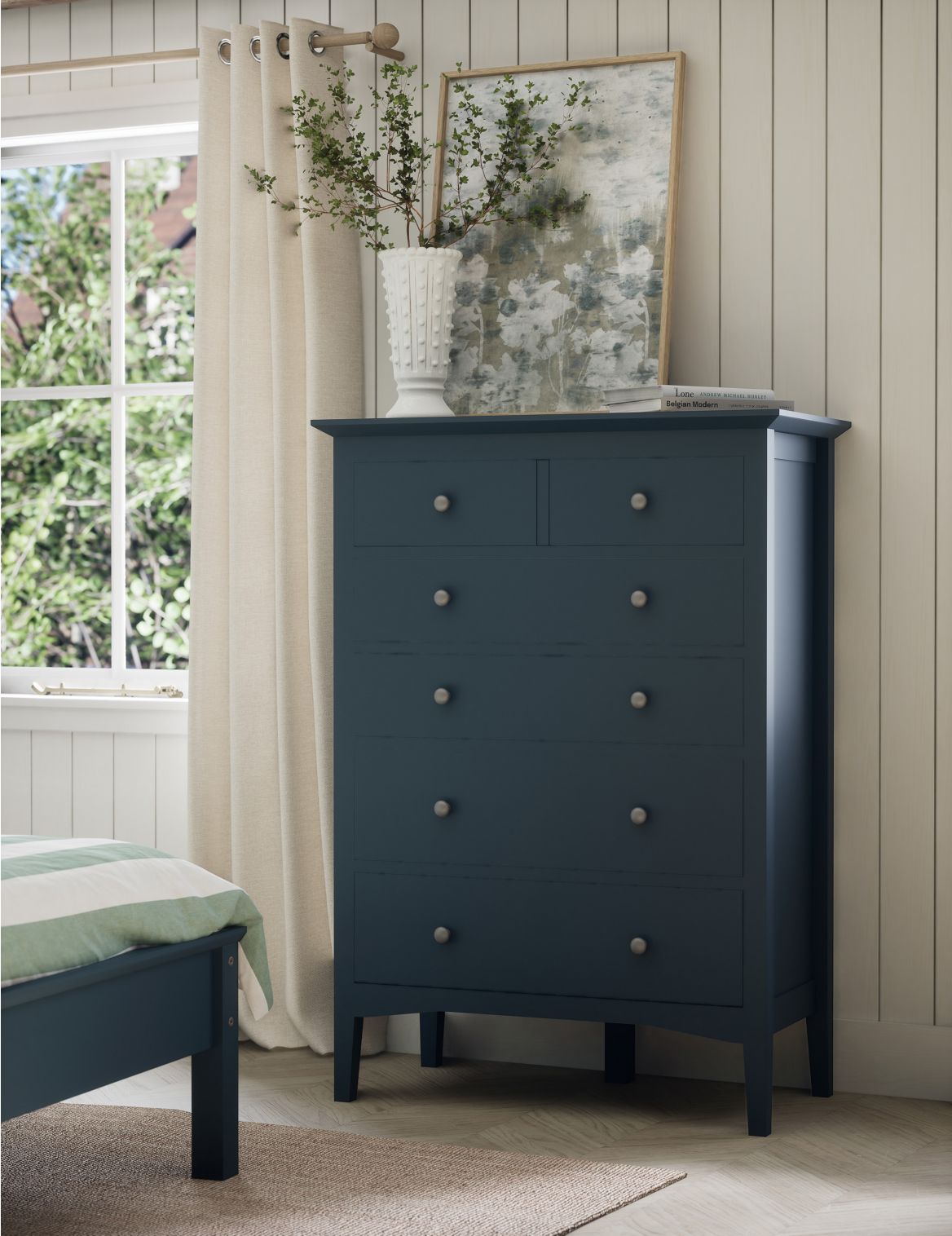 Hastings 6 Drawer Chest blue
