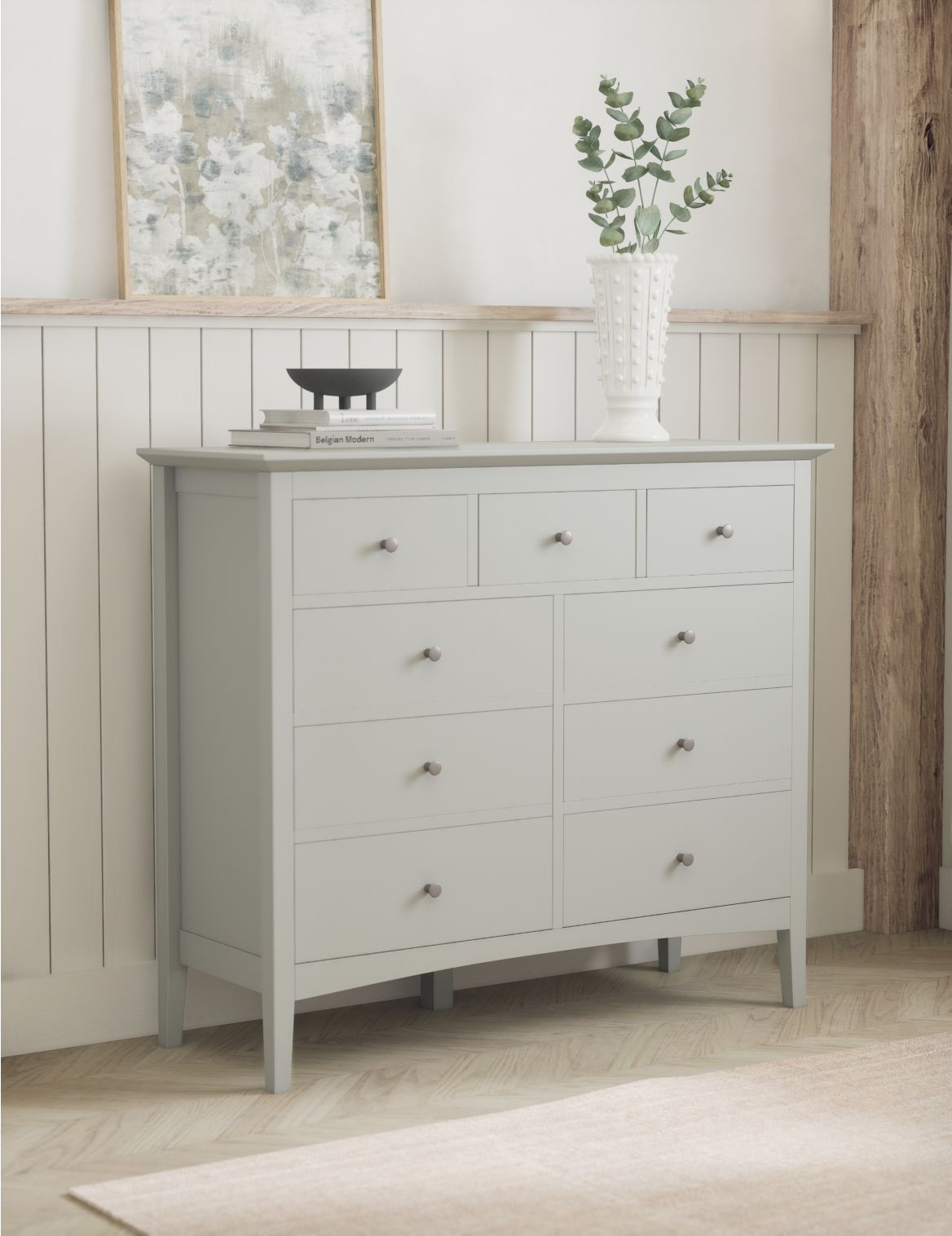 Hastings 9 Drawer Chest grey