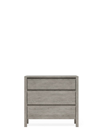 Marks And Spencer Loxton 3 Drawer Chest - 1Size - Light Grey, Light Grey
