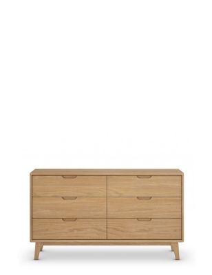 M&S Nord Wide 6 Drawer Chest