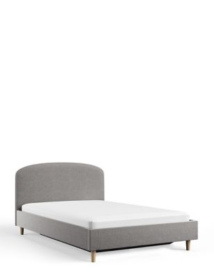 M&S Jayden Ottoman Bed - 4FT - Pearl Grey, Pearl Grey