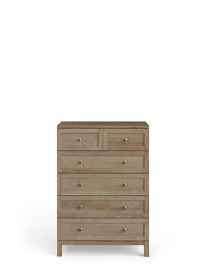 Marks And Spencer Salcombe 6 Drawer Chest - 1Size - Natural, Natural