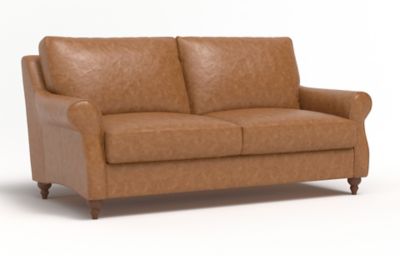 M&S Rowan Large 3 Seater Leather Sofa - 3STR - Chocolate, Chocolate