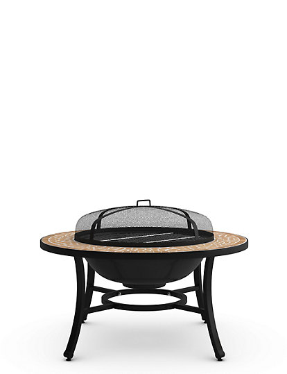 m&s collection madeira fire pit - 1size - black mix, black mix