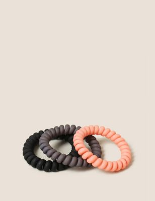 M&S Womens 3 Pack Spiral Hair Bands