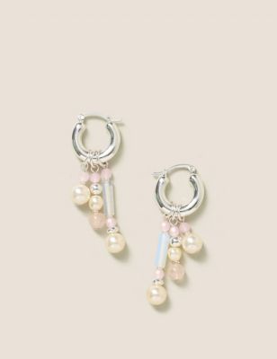 M&S Womens Pearl Drop Earrings