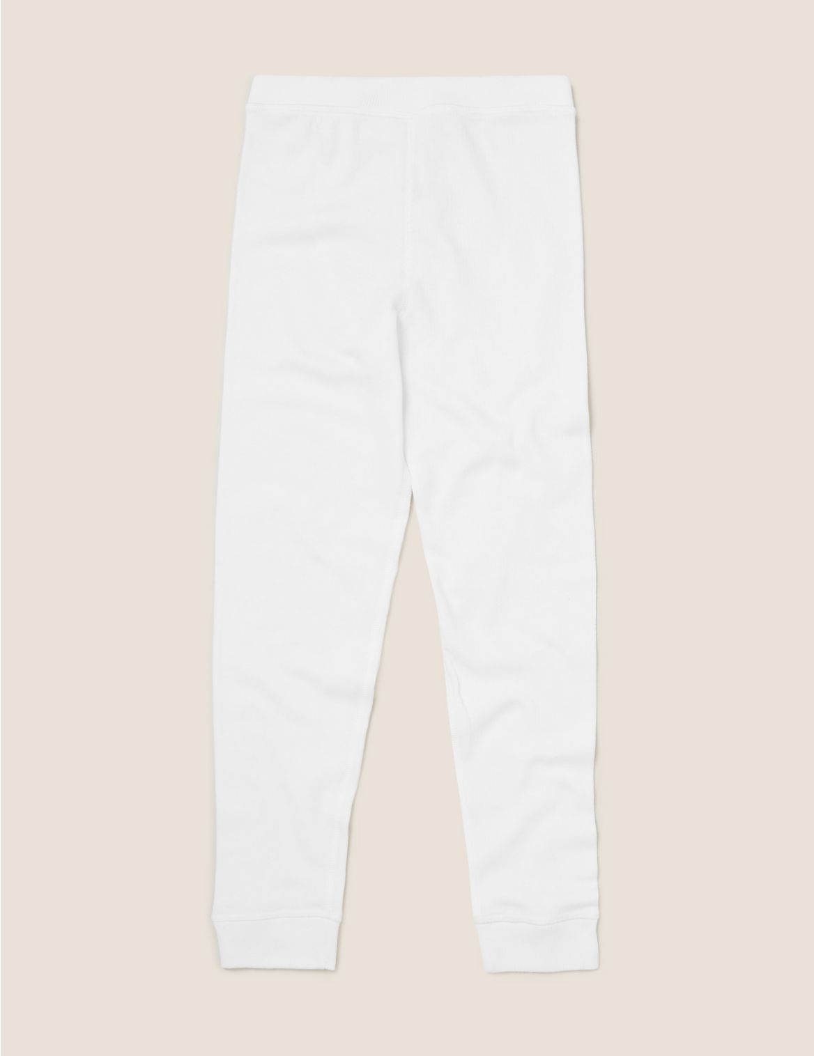 Thermal Cotton Long Johns (2-16 Yrs) white