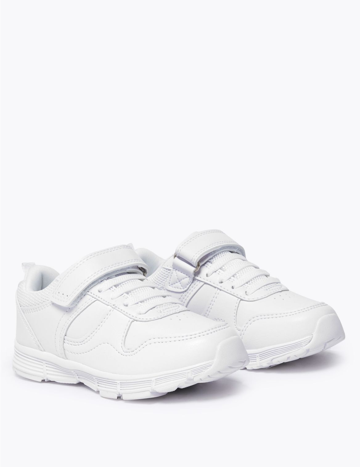 Kids Riptape Trainers (5 Small - 12 Small) white