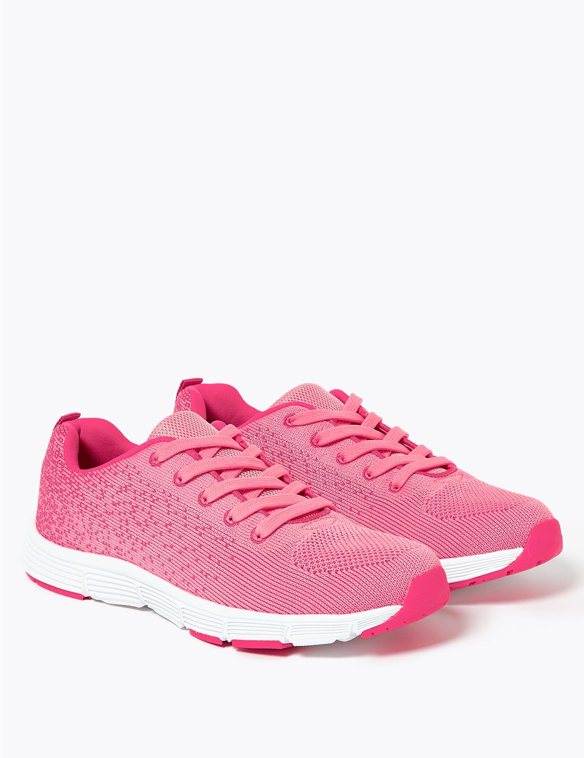 Kids' Knitted Trainers (13 Small - 6 Large) pink