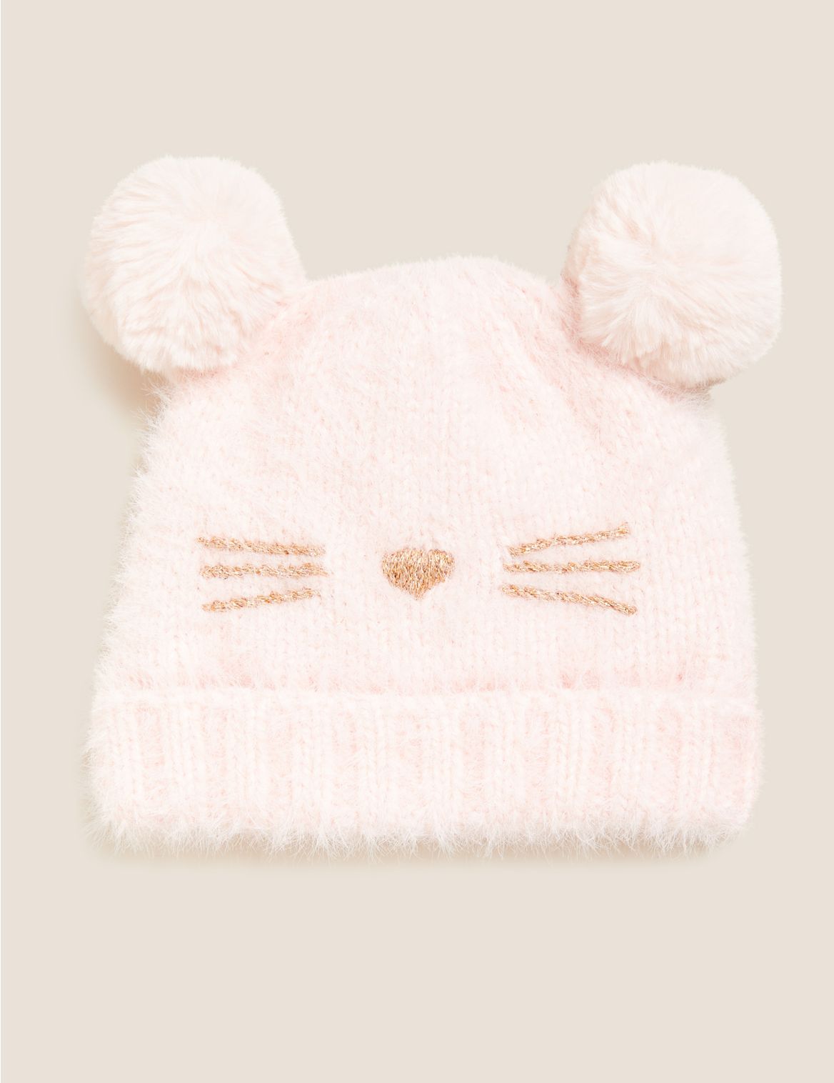 Kids' Animal Winter Hat (1-6 Yrs) pink