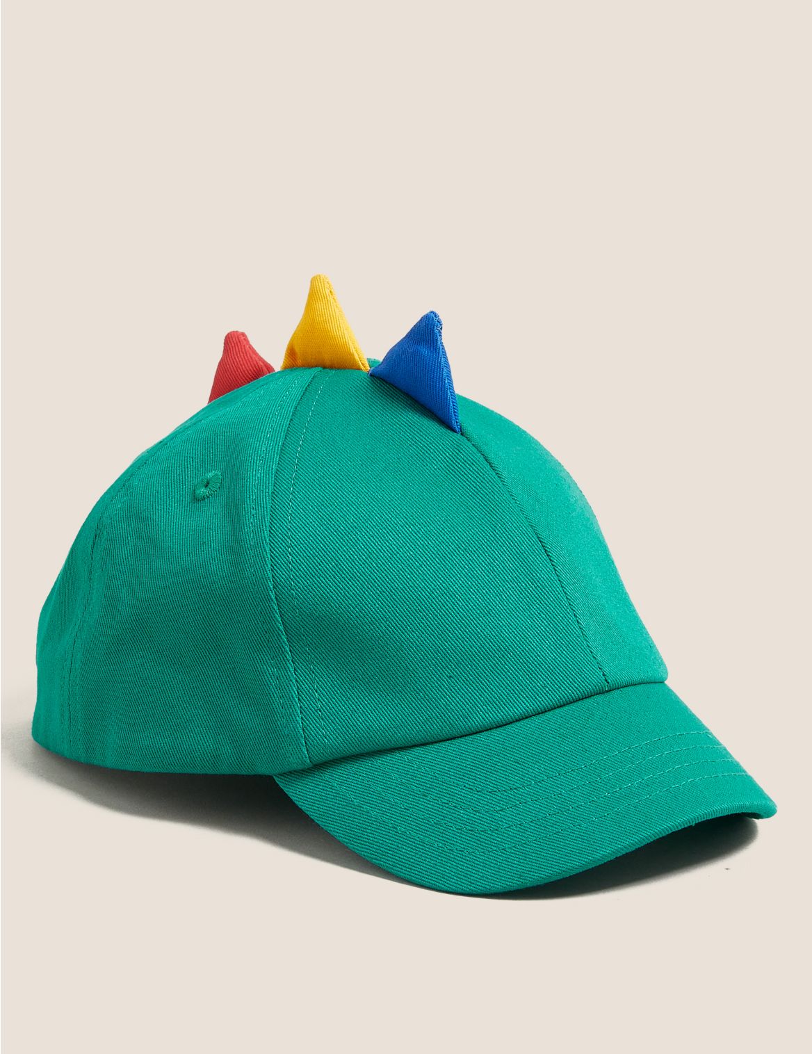 Kids' Pure Cotton Dinosaur Baseball Cap (1-6 Years) green