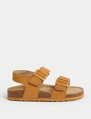 M&S Kids Footbed Sandals (4 Small - 2 Large) - 8 SSTD - Tan, Tan
