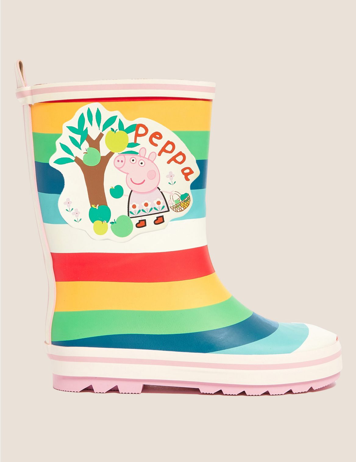 Kids' Peppa Pig&trade; Striped Wellies (5 Small - 12 Small) multi-coloured