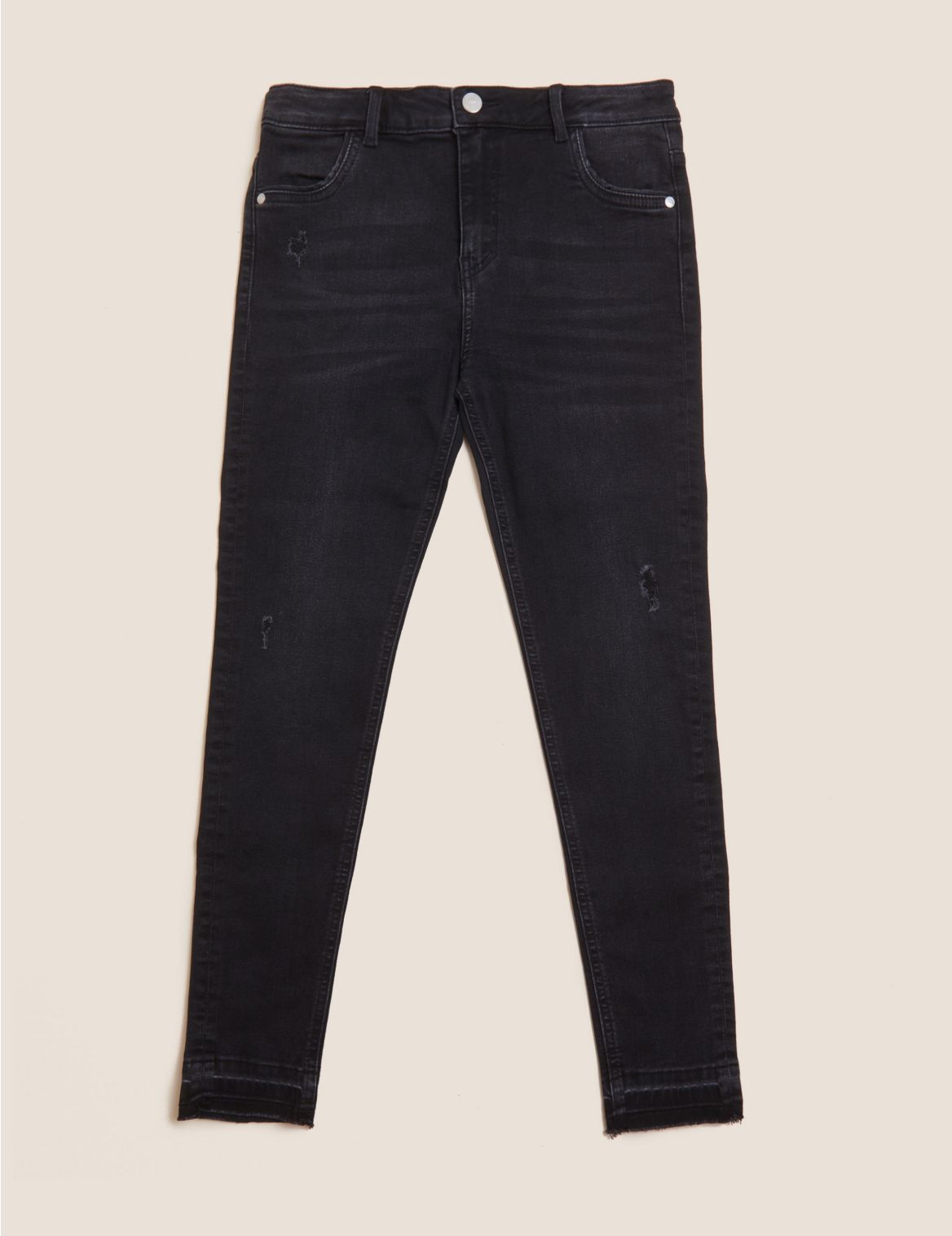 Mini Ivy Skinny Denim Ripped Jeans (6-16 Yrs) black