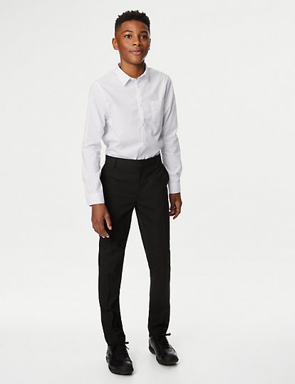M&S Collection Boys' Super Skinny Leg School Trousers (2-18 Yrs) - 10-11 - Black, Black