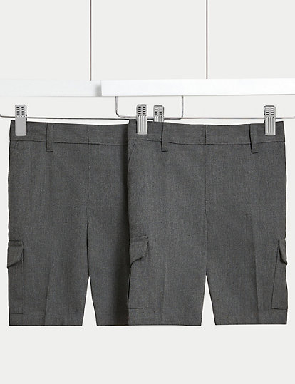 Grey School Shorts