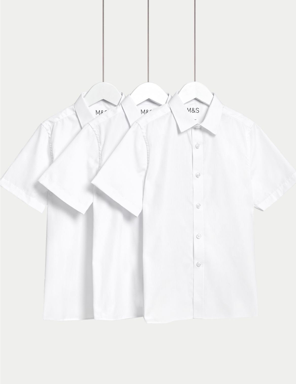 3pk Girls’ Adaptive Easy Iron School Blouses white