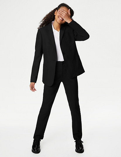 M&S Collection Girls' Slim Fit School Blazer (9-18 Yrs) - 12-13 - Navy, Navy