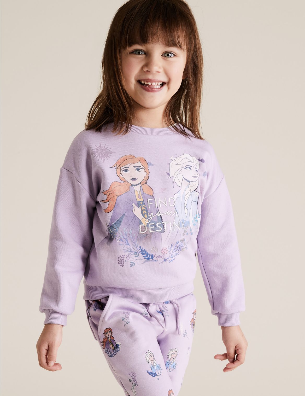 Cotton Disney Frozen&trade; Sweatshirt (2-10 Yrs) purple