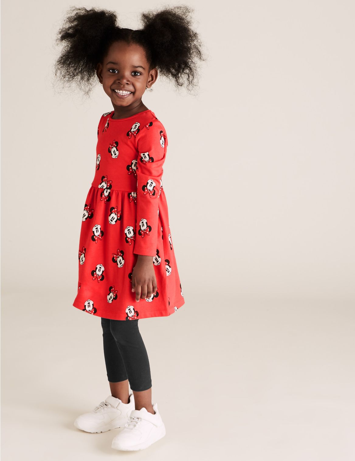Jersey Disney Minnie Mouse&trade; Dress (2-7 Yrs) red