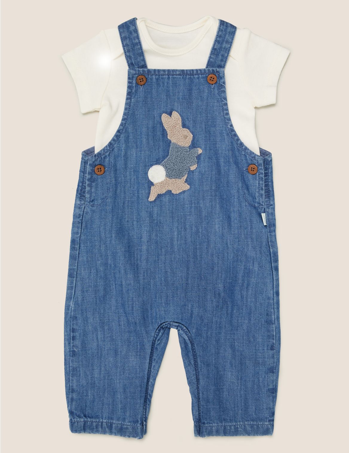 2pc Pure Cotton Peter Rabbit&trade; Outfit (7lbs - 3 Yrs) navy