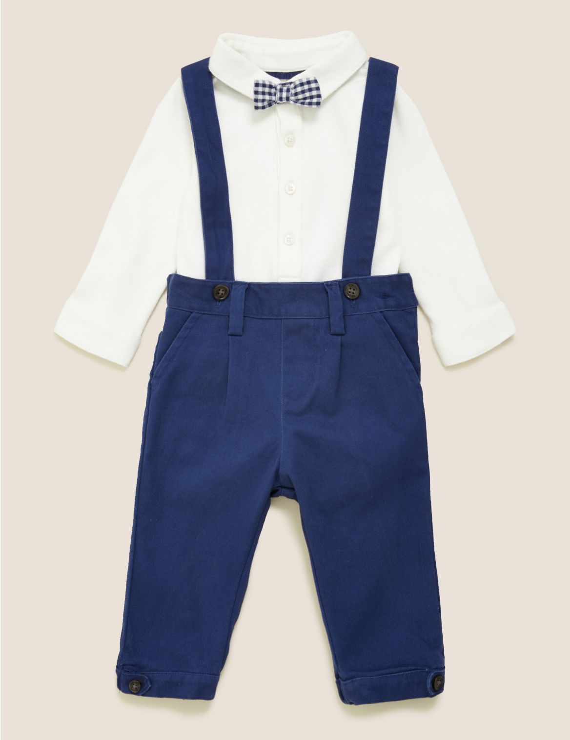 3pc Cotton Outfit (0-3 Yrs) navy