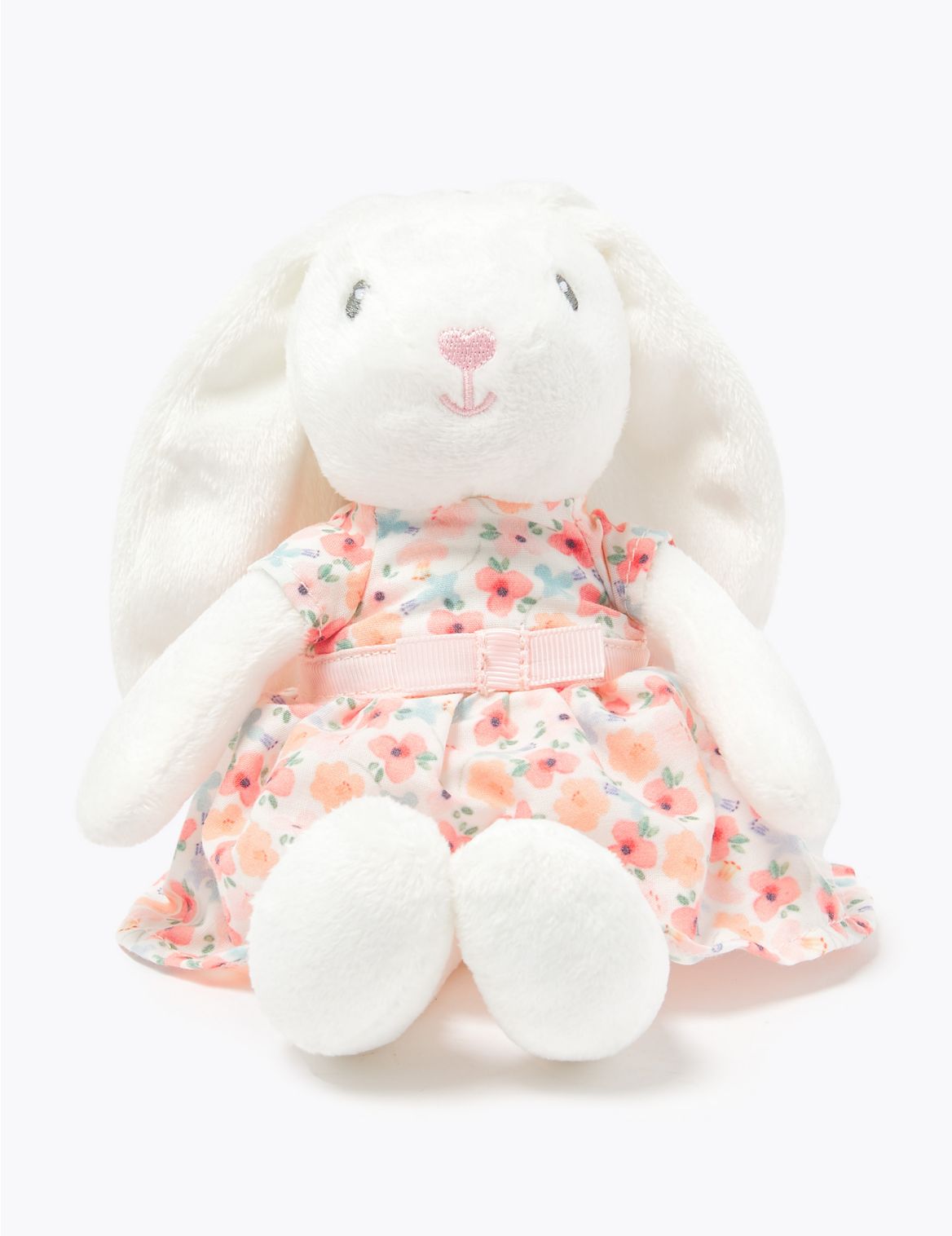 Bunny in a Dress Soft Toy pink
