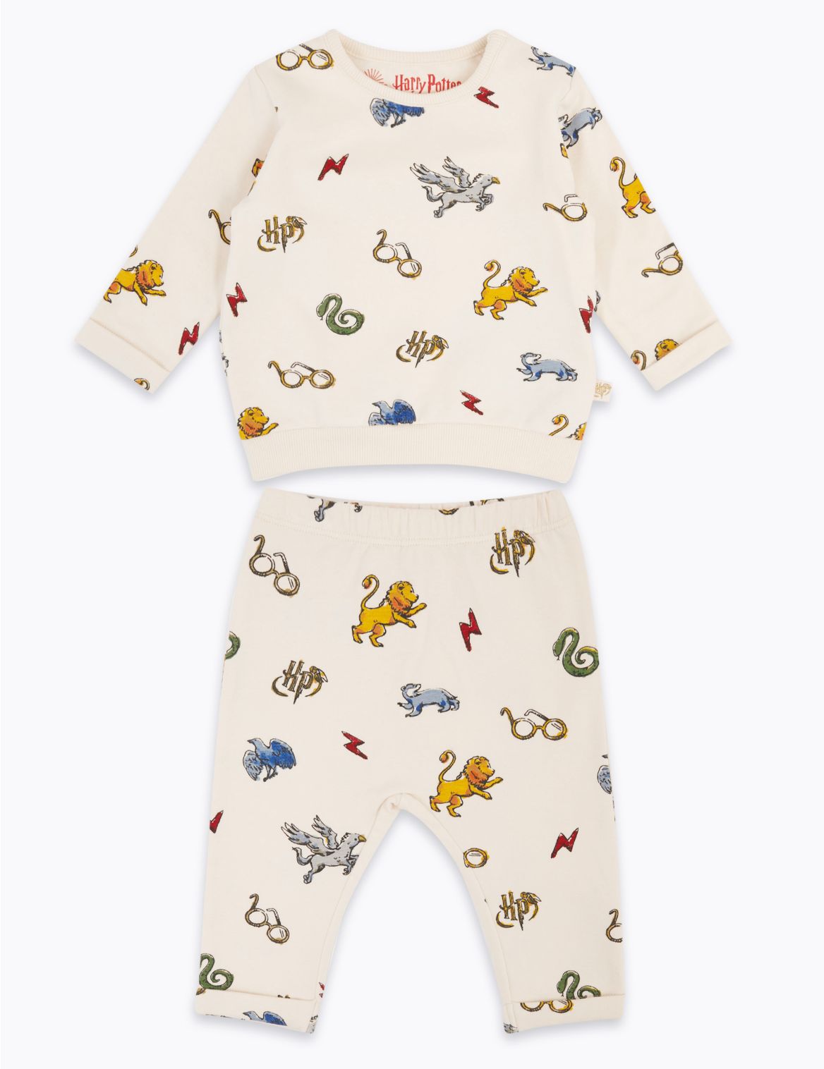 2pc Harry Potter&trade; Cotton Outfit (7lbs-3 Yrs) cream