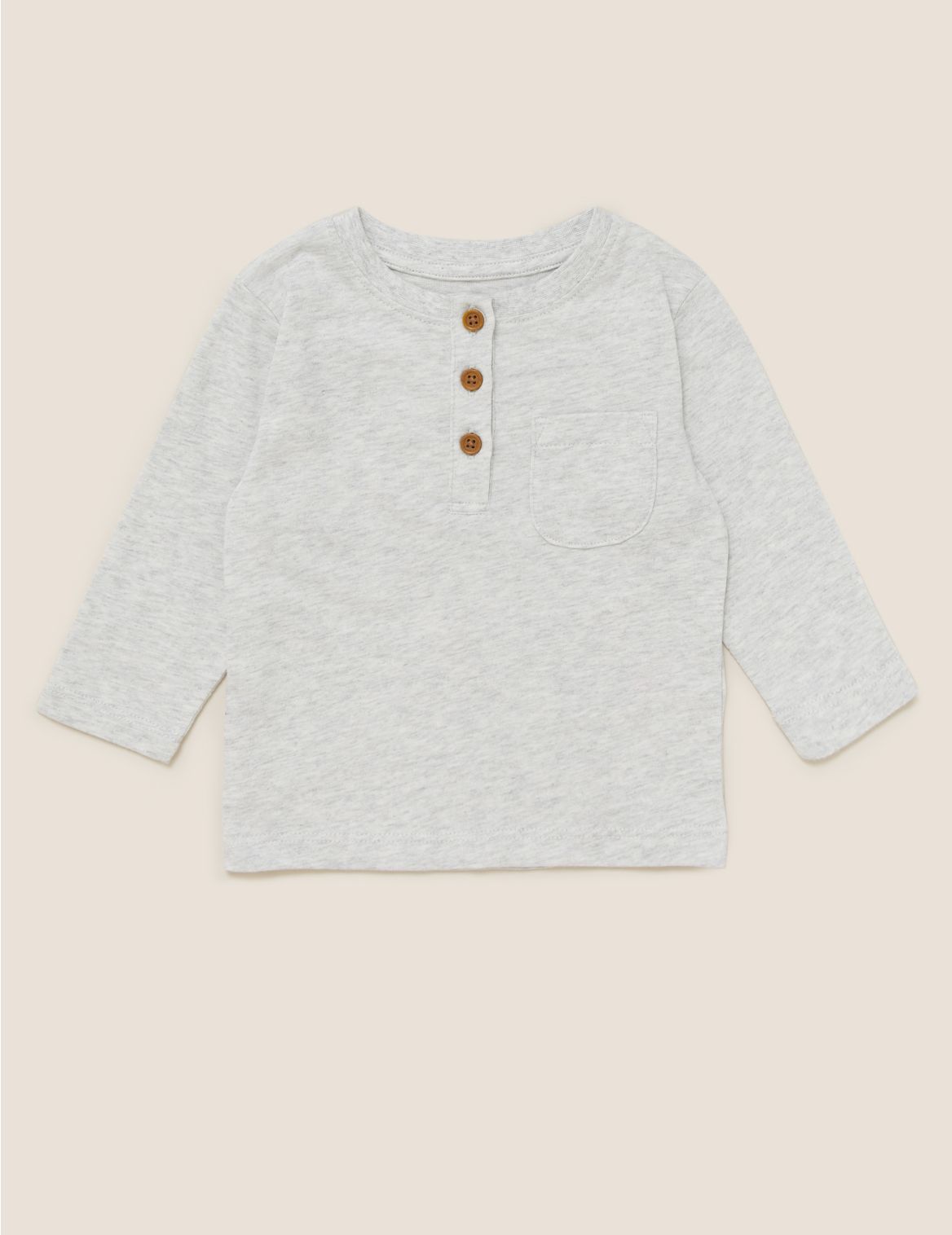 Pure Cotton Top (0-3 Yrs) grey
