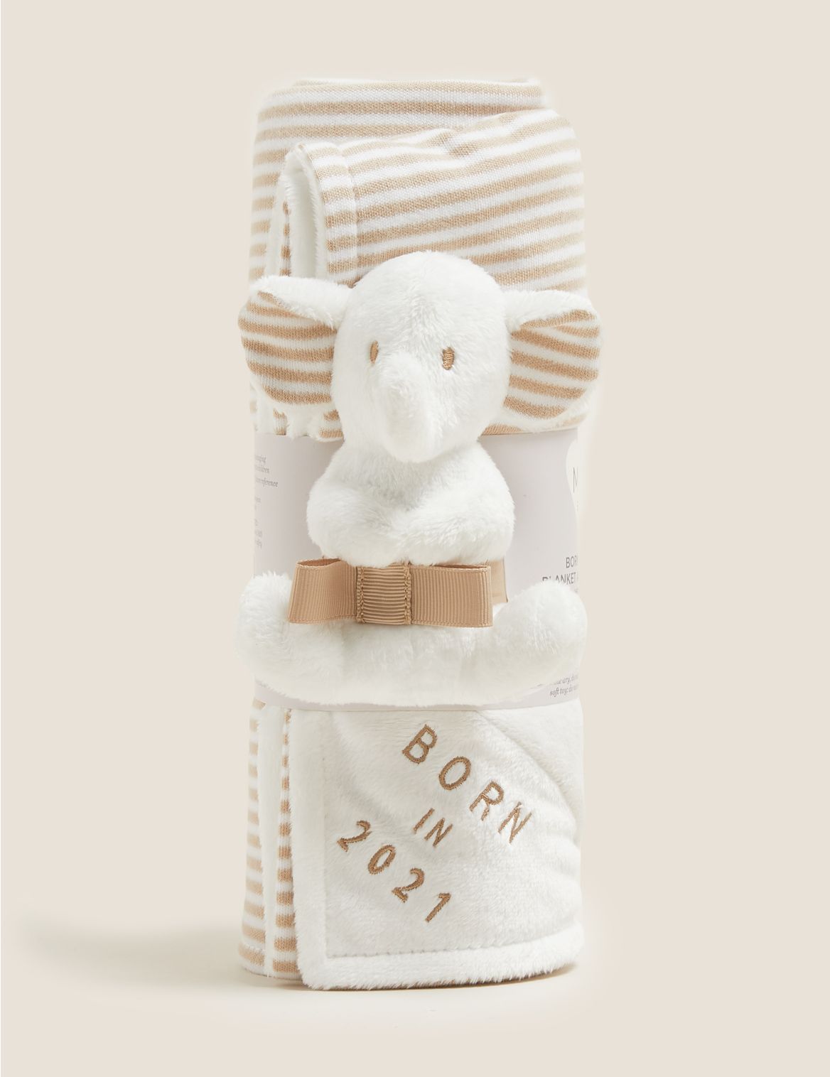 Born in 2021 Elephant Gift Set white
